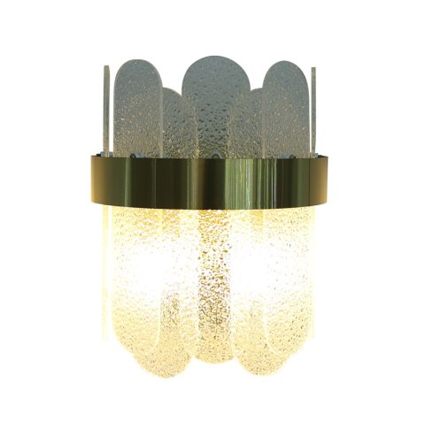 Ekskluzywny Kinkiet z kryształowymi sztabkami Barcelona złoty 29500