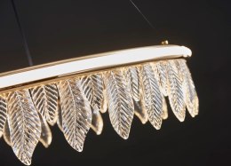 Lampa Organic kryształowe liście złota lampa 60 cm led 22793