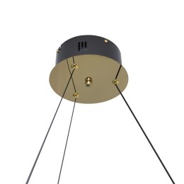 Lampa Organic kryształowe liście złota lampa 80 cm led 22793