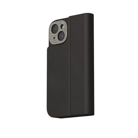 Moshi Overture MagSafe - Skórzane etui 3w1 z klapką iPhone 15 Plus (Midnight Black)