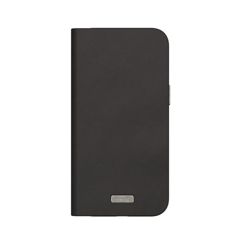 Moshi Overture MagSafe - Skórzane etui 3w1 z klapką iPhone 15 Pro Max (Midnight Black)
