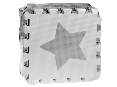 Puzzle piankowe - Kontrastowa mata dla niemowląt KSZTAŁTY 120x120cmZA4782