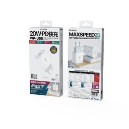WEKOME WP-U55 Maxspeed - Ładowarka sieciowa USB-C Power Delivery Fast Charger 20W (Biały)