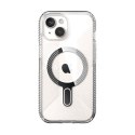 Speck Presidio Perfect-Clear Grip ClickLock & MagSafe - Etui iPhone 15 / iPhone 14 / iPhone 13 (Clear / Chrome Finish / Serene S