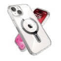 Speck Presidio Perfect-Clear Grip ClickLock & MagSafe - Etui iPhone 15 / iPhone 14 / iPhone 13 (Clear / Chrome Finish / Serene S