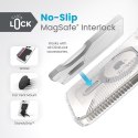 Speck Presidio Perfect-Clear Grip ClickLock & MagSafe - Etui iPhone 15 / iPhone 14 / iPhone 13 (Clear / Chrome Finish / Serene S