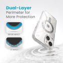 Speck Presidio Perfect-Clear Grip ClickLock & MagSafe - Etui iPhone 15 / iPhone 14 / iPhone 13 (Clear / Chrome Finish / Serene S