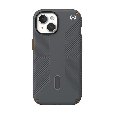 Speck Presidio2 Grip ClickLock & MagSafe - Etui iPhone 15 / iPhone 14 / iPhone 13 (Charcoal Grey / Cool Bronze)
