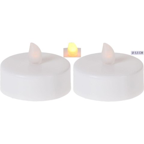 ZESTAW 2 ŚWIECZEK JUMBO 58MM TEA LIGHT LED