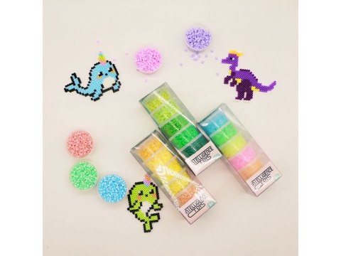 Koraliki Do Prasowania 3000szt, Prasowanki, Do Prasowanek, 6 Kolorów, Zapas - PASTELOWE SZAROŚCI I BEŻE