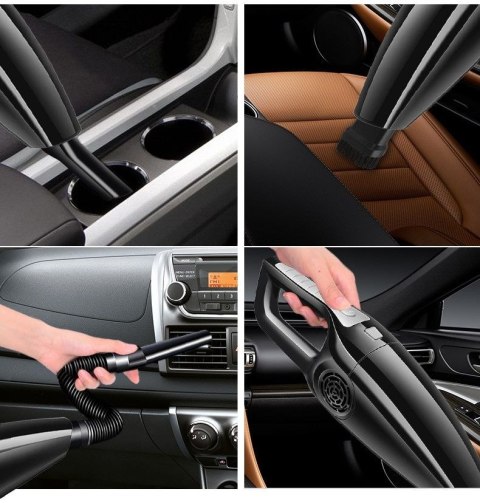 RĘCZNY ODKURZACZ SAMOCHODOWY 120W BEZWORKOWY HEPA