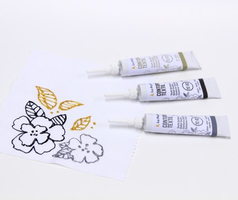 Konturówka do Tkanin 20 ml Złota