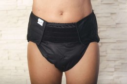 Pielucha wielorazowa dla dorosłych z wkładem - CZARNA