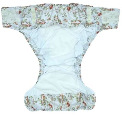 Pielucha wielorazowa dla dorosłych z wkładem - DZIEŃ W LESIE