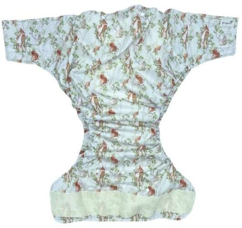 Pielucha wielorazowa dla dorosłych z wkładem - DZIEŃ W LESIE