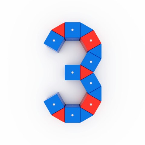 Drewniane klocki magnetyczne Wabi 120 el.