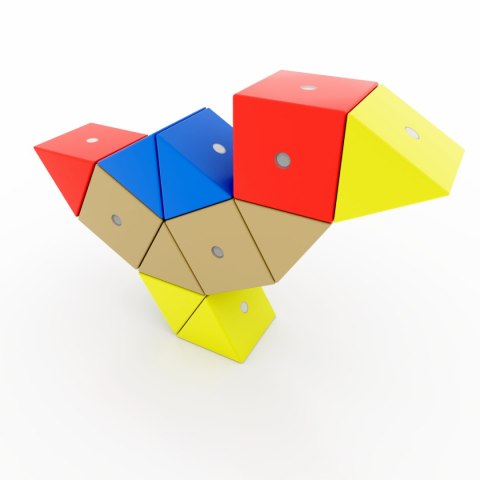 Drewniane klocki magnetyczne WABI 40 el. [152 ruchome magnesy]