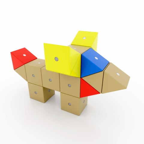 Drewniane klocki magnetyczne WABI 40 el. [152 ruchome magnesy]