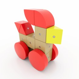 Drewniane klocki magnetyczne WABI 80 el. [304 ruchome magnesy]