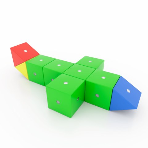 Drewniane klocki magnetyczne WABI 80 el. [304 ruchome magnesy]