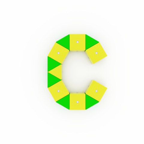 Drewniane klocki magnetyczne Wabi 120 el.