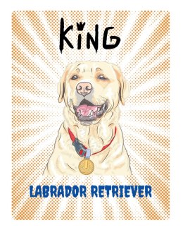 TABLICZKA KING LABRADOR RETRIVER - 20x28 cm