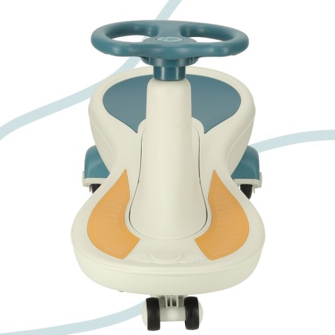 Jeździk grawitacyjny LED Swing Fix S4 świecące koła z muzyką grający 76cm niebiesko-biały max 100kg