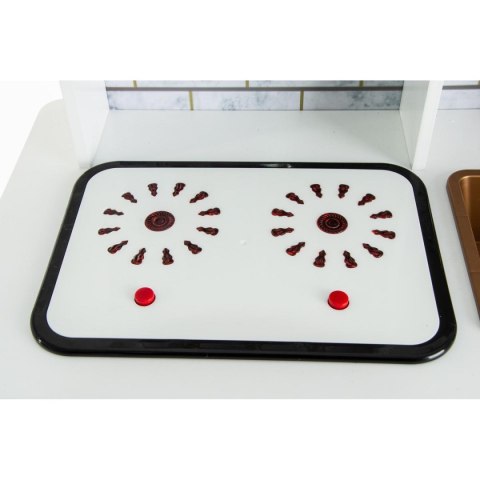 KUCHNIA DREWNIANA DLA DZIECI LAMPKI LED 60x30x84.5CM