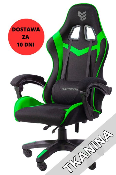 Fotel obrotowy gamingowy HERO GREEN FABRIC