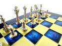 Ekskluzywne, duże klasyczne szachy metalowe Staunton - S34