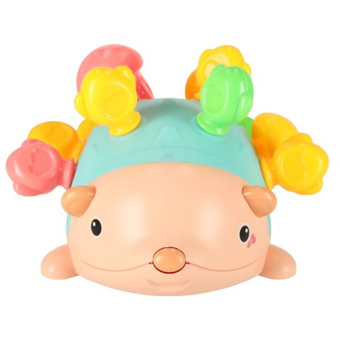 Jeżyk sensoryczny edukacyjny montessori wyjmowane kolce niebieski