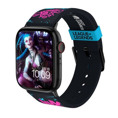 League of Legends - Pasek do Apple Watch 38/40/41/42/44/45/49 mm (Jinx Graffiti)