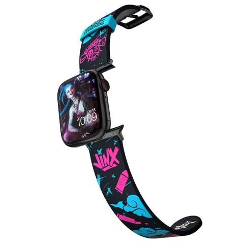 League of Legends - Pasek do Apple Watch 38/40/41/42/44/45/49 mm (Jinx Graffiti)