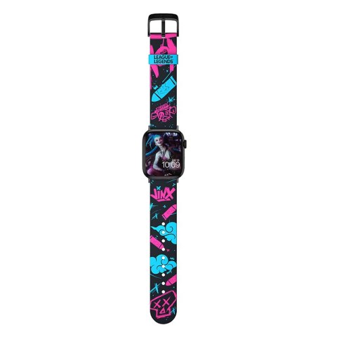 League of Legends - Pasek do Apple Watch 38/40/41/42/44/45/49 mm (Jinx Graffiti)