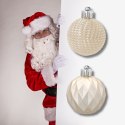 Zestaw 16 Eleganckich Bombek Kamai Christmas Decoration® o Średnicy 4 cm - Kolor Szampański
