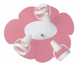 Lampa sufitowa plafon Płatek różowo-biały