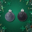 Zestaw 16 Eleganckich Bombek Kamai Christmas Decoration® o Średnicy 4 cm - Kolor Antracyt