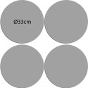 Zestaw podkładek na stół okrągłych 4D - CAROL