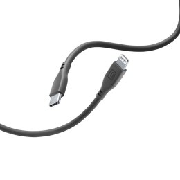 Cellularline Soft Cable - Kabel USB-C do Lightning certyfikat MFi 1.2 m (czarny)
