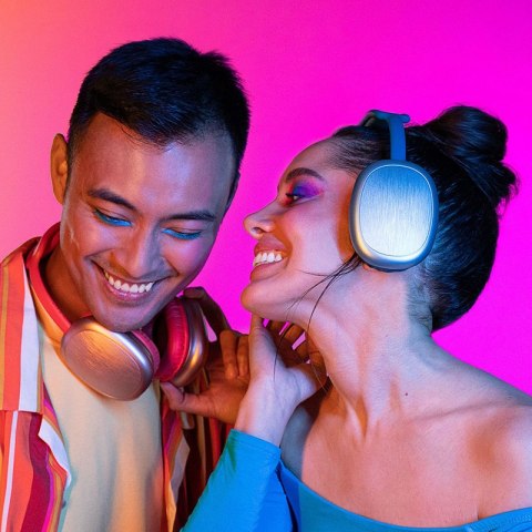 Music Sound MAXI2 - Bezprzewodowe słuchawki nauszne Bluetooth V5.0 (niebieski)