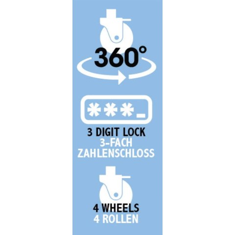 ZESTAW 3 WALIZEK 18/22/26 CALE SREBERNY SLAZENGER