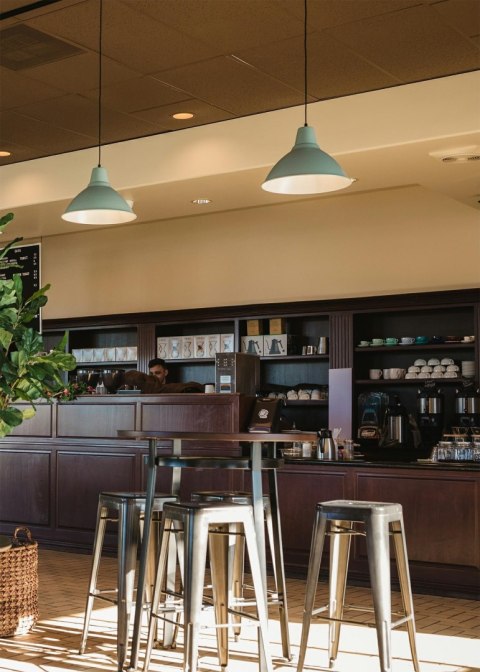 Hoker Paris 75cm. metaliczny insp. Tolix