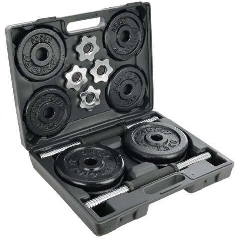 HANTLA ŻELIWNA 19 KG ( 2x9.5 KG ) WALIZKA EB FIT