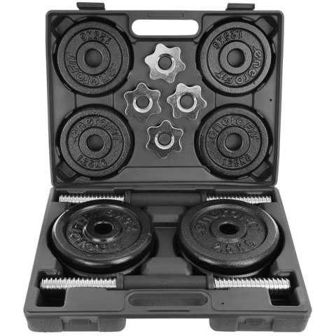 HANTLA ŻELIWNA 19 KG ( 2x9.5 KG ) WALIZKA EB FIT