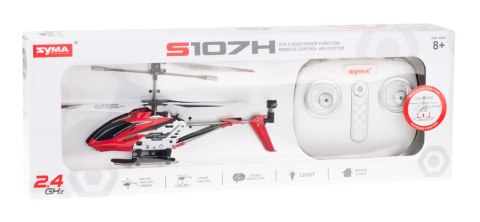 Helikopter zdalnie sterowany na pilota RC SYMA S107H 2.4GHz RTF czerwony