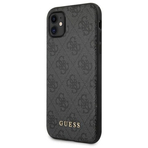 Guess 4G Metal Gold Logo - Etui iPhone 11 (szary)