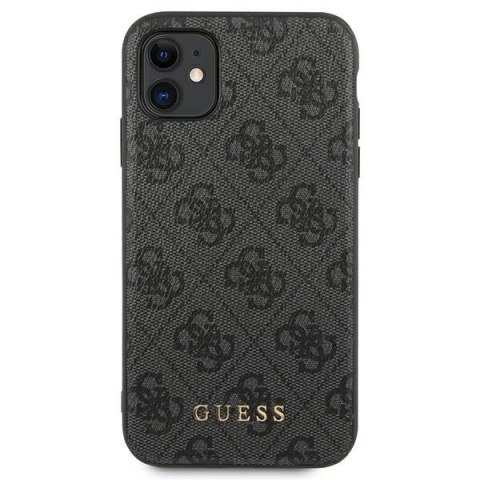 Guess 4G Metal Gold Logo - Etui iPhone 11 (szary)