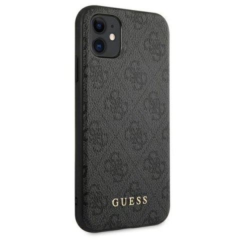 Guess 4G Metal Gold Logo - Etui iPhone 11 (szary)
