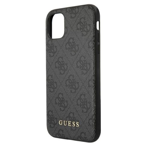Guess 4G Metal Gold Logo - Etui iPhone 11 (szary)