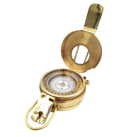 Mosiężny kompas dla inżyniera w pudełku drewnianym - CA32/2.5